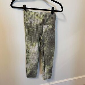 Class Life Yellow Green Black Polka Dot Leggings